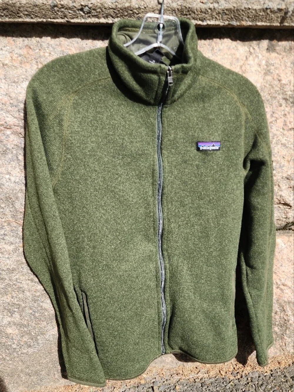 Patagonia Full-Zip Better Sweater Fleece In Nomad Green sz M - Picture 2 of 14